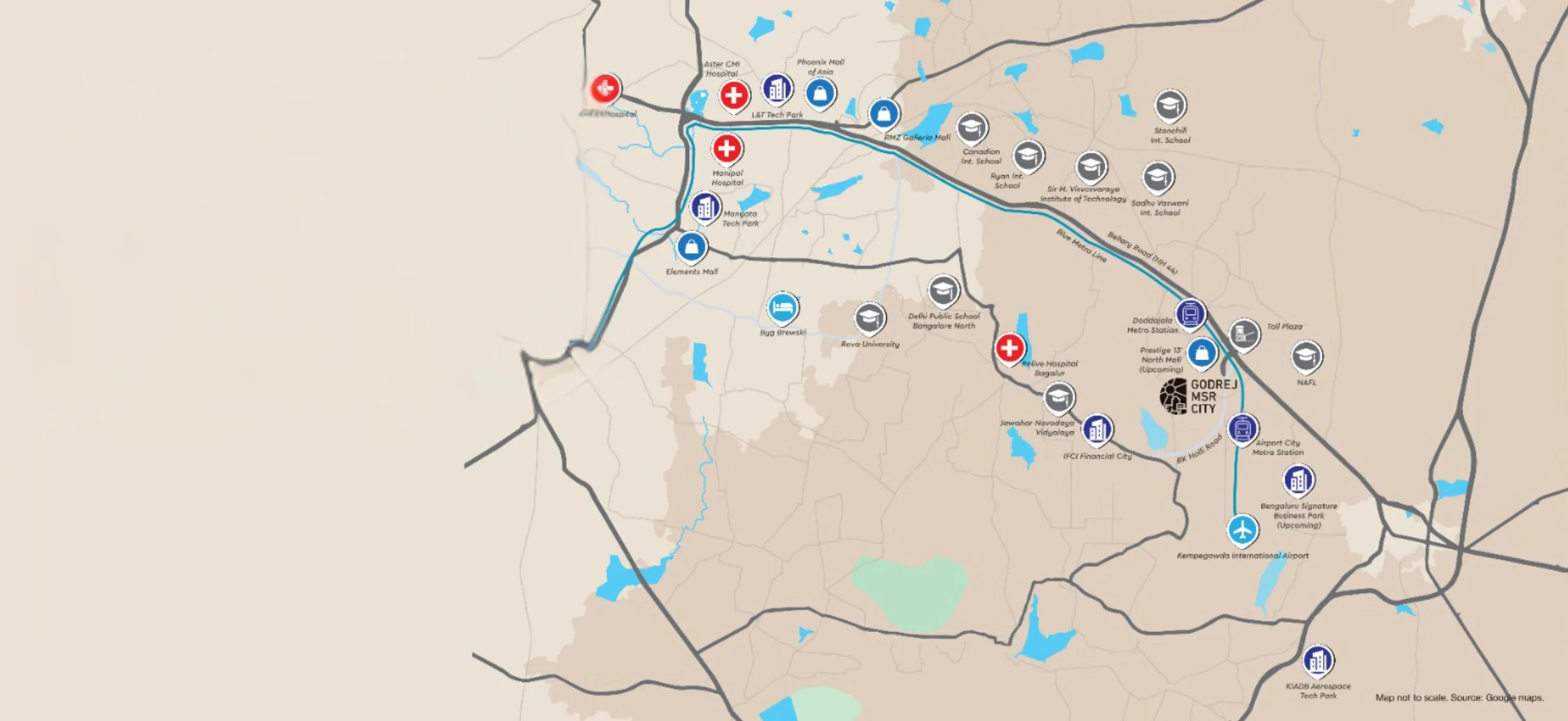 North Bengaluru Map